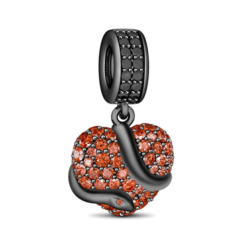 Heart with Snake Pendant image number 0