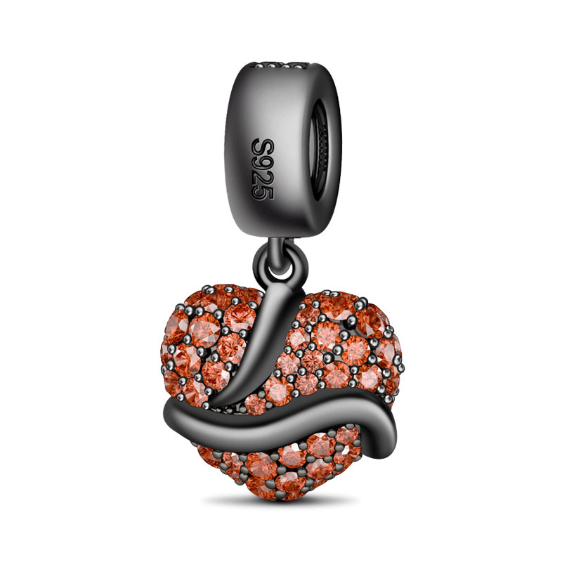 Heart with Snake Pendant image number 1