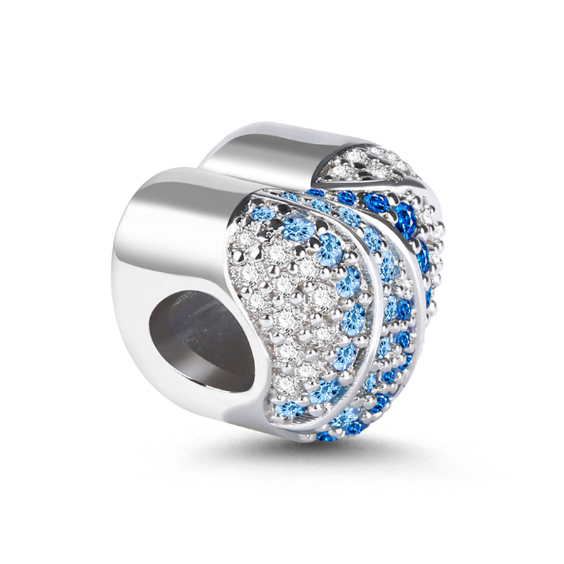 Blue Heart Photo Charm image number 1
