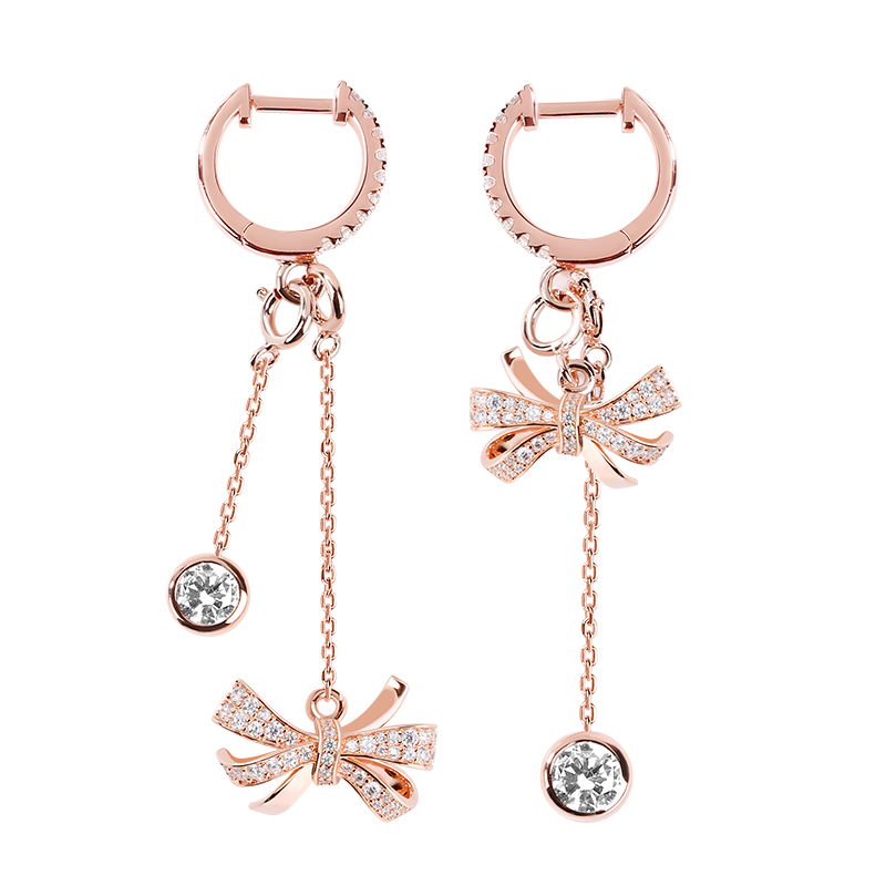 "Infinite Love" Rose Gold Earrings image number 0