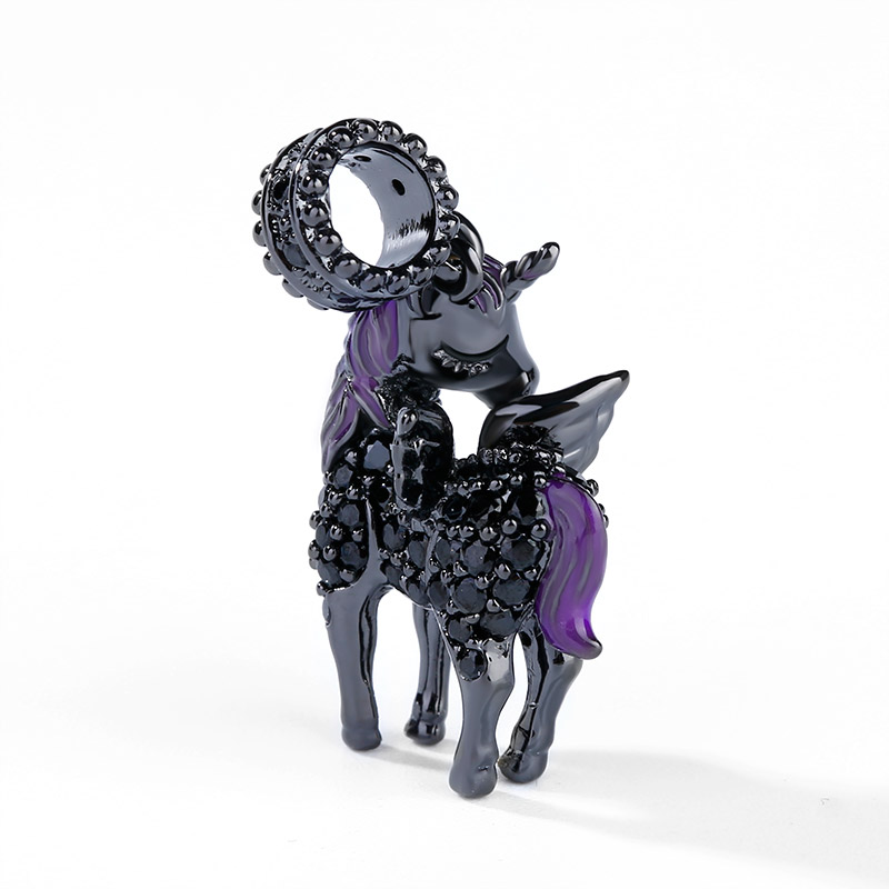 Black Unicorn Pendant image number 1