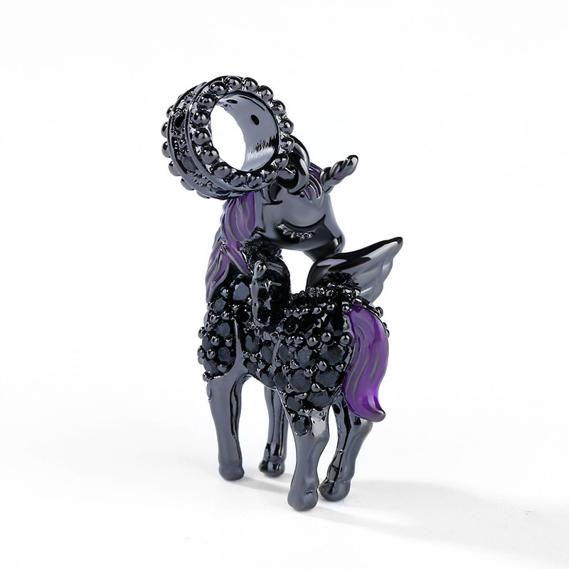 Black Unicorn Pendant image number 1