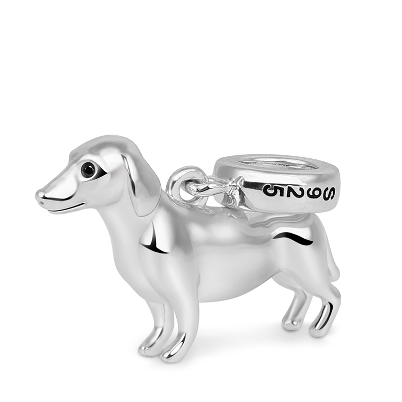 Polished Dachshund Charm image number 1