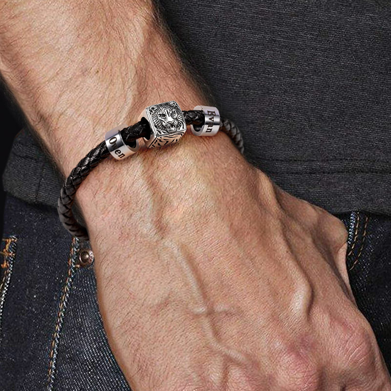 Tiger & Customized Charms Bracelet image number 4