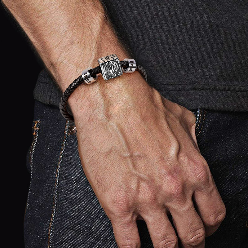 Eagle & Customized Charms Bracelet image number 4
