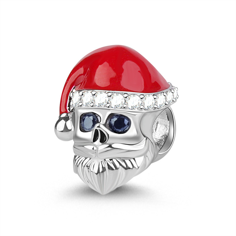 Santa Claus Skull Charm image number 1