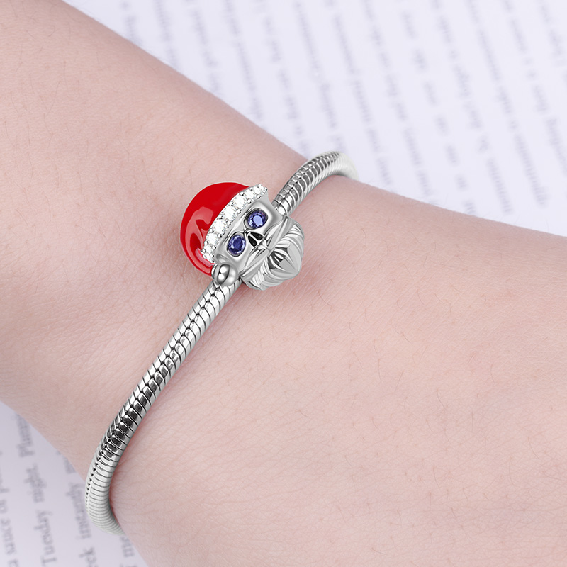 Santa Claus Skull Charm image number 2