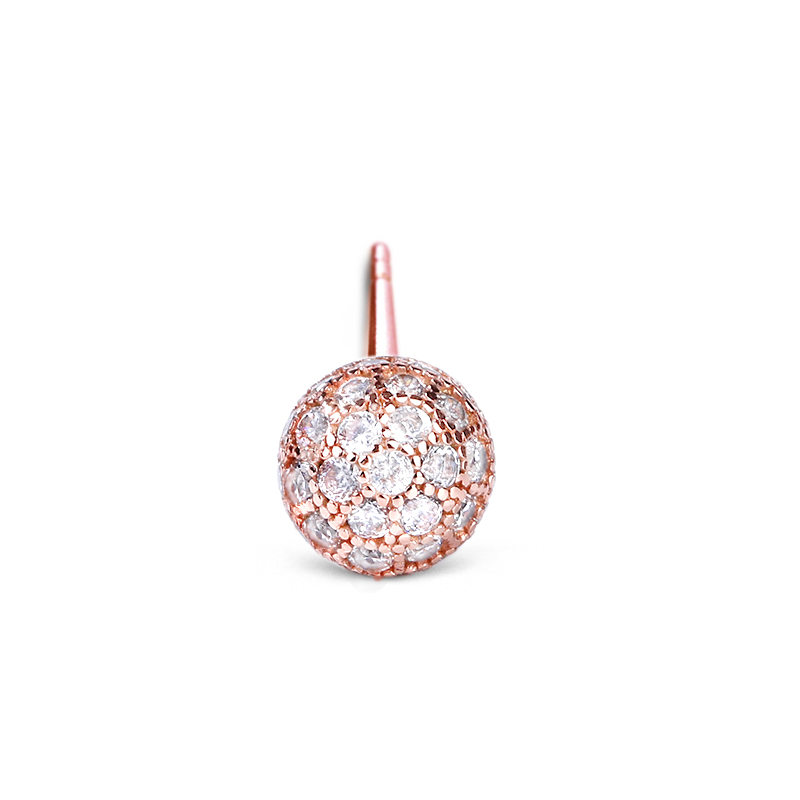 Rose Gold Stud Earring image number 1