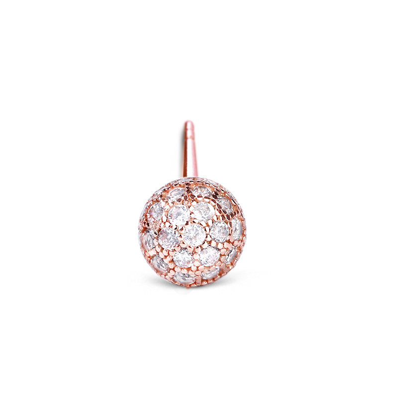 Rose Gold Stud Earring image number 1