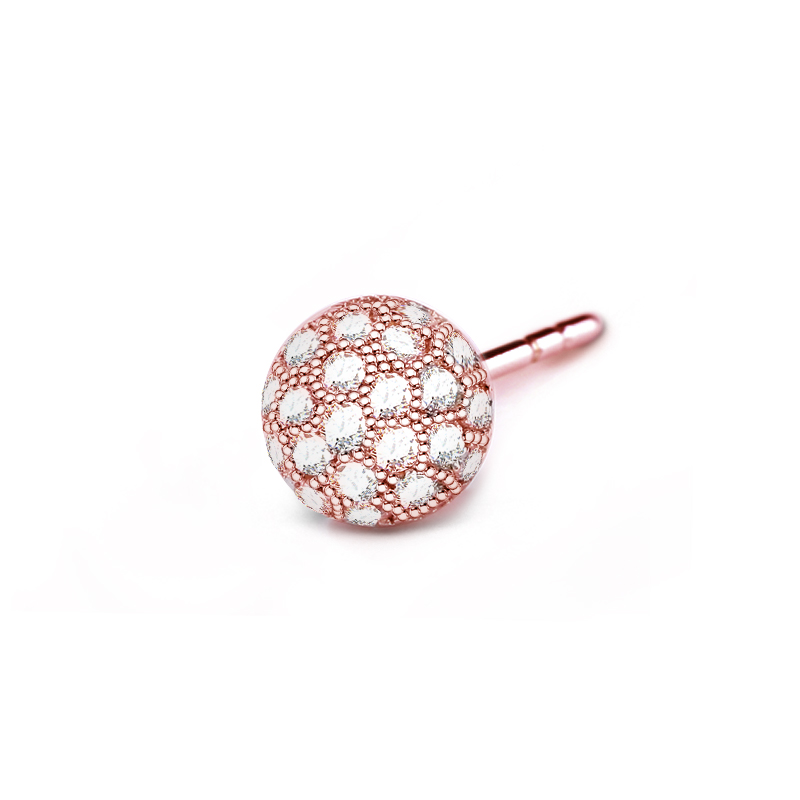 Rose Gold Stud Earring image number 0