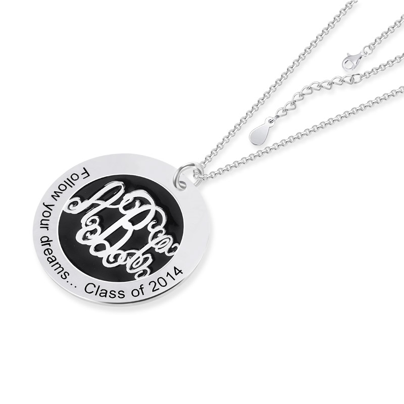 Classic Monogram Necklace image number 3