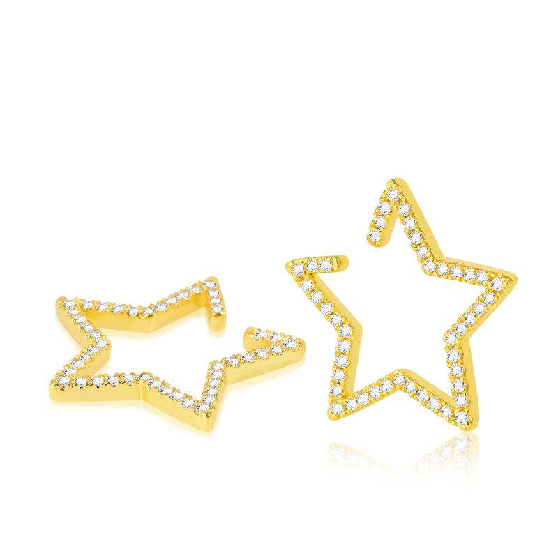Star Hoop Ear Cuffs image number 1