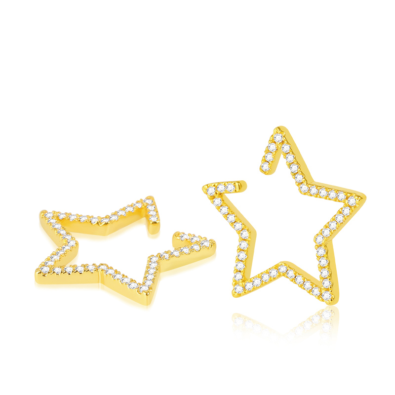 Star Hoop Ear Cuffs image number 1