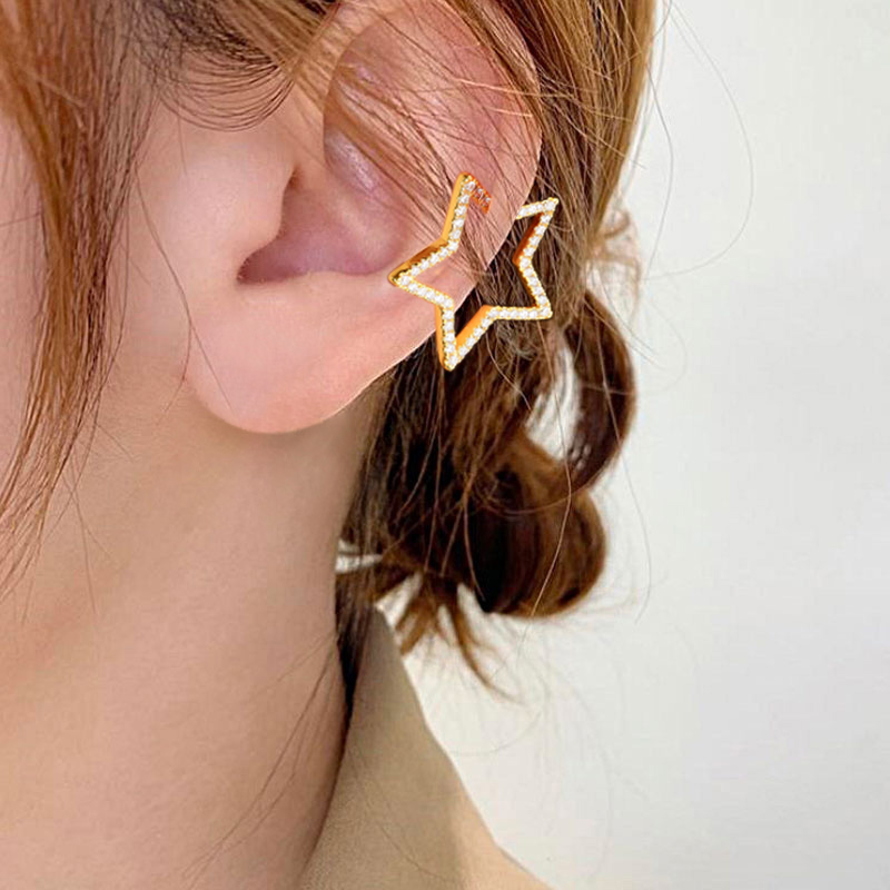 Star Hoop Ear Cuffs image number 2
