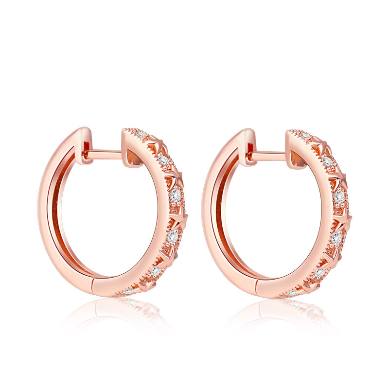 Star Hoop Earrings image number 0