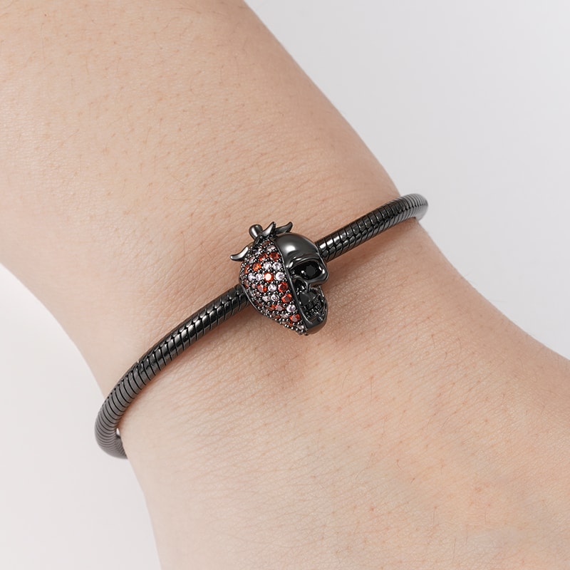 Strawberry Skull Charm image number 2