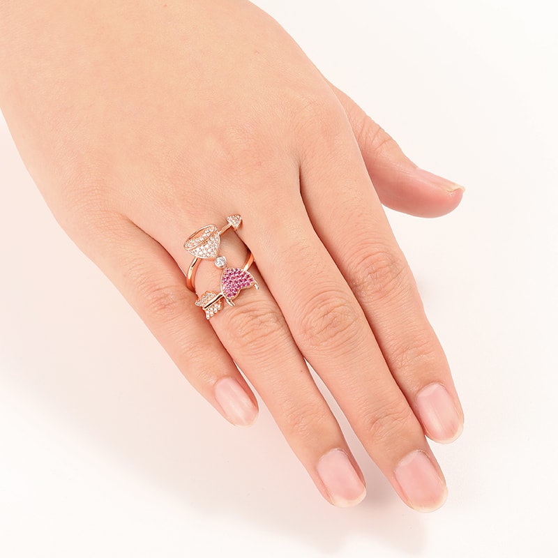 Angel & Devil's Heart Ring image number 2