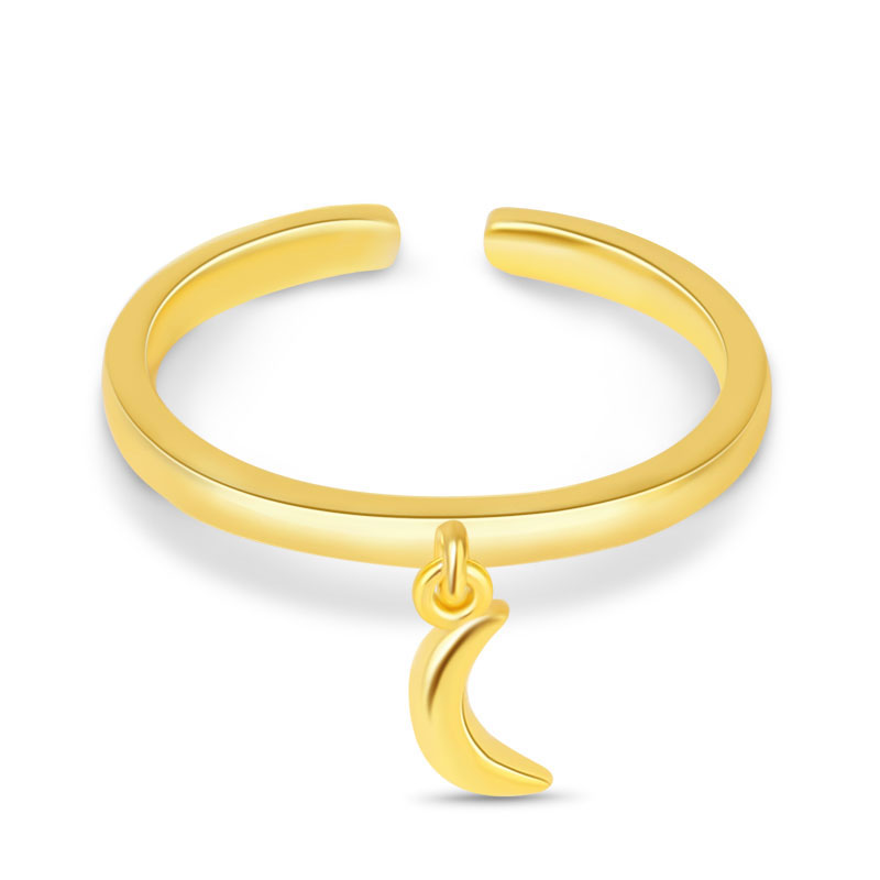 Crescent Moon Open Ring image number 0