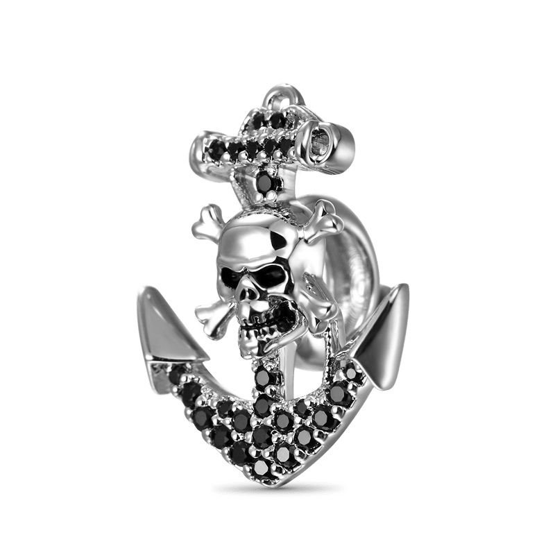 Anchor with Skull Charm image number 1