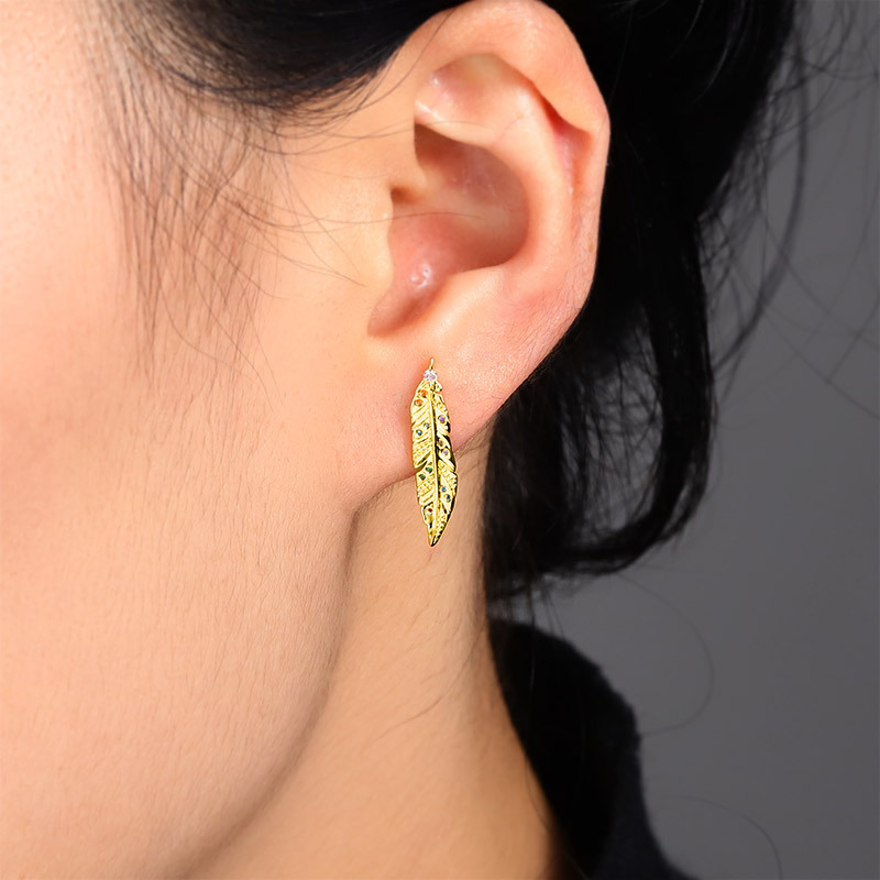 Feather Ear Studs image number 2