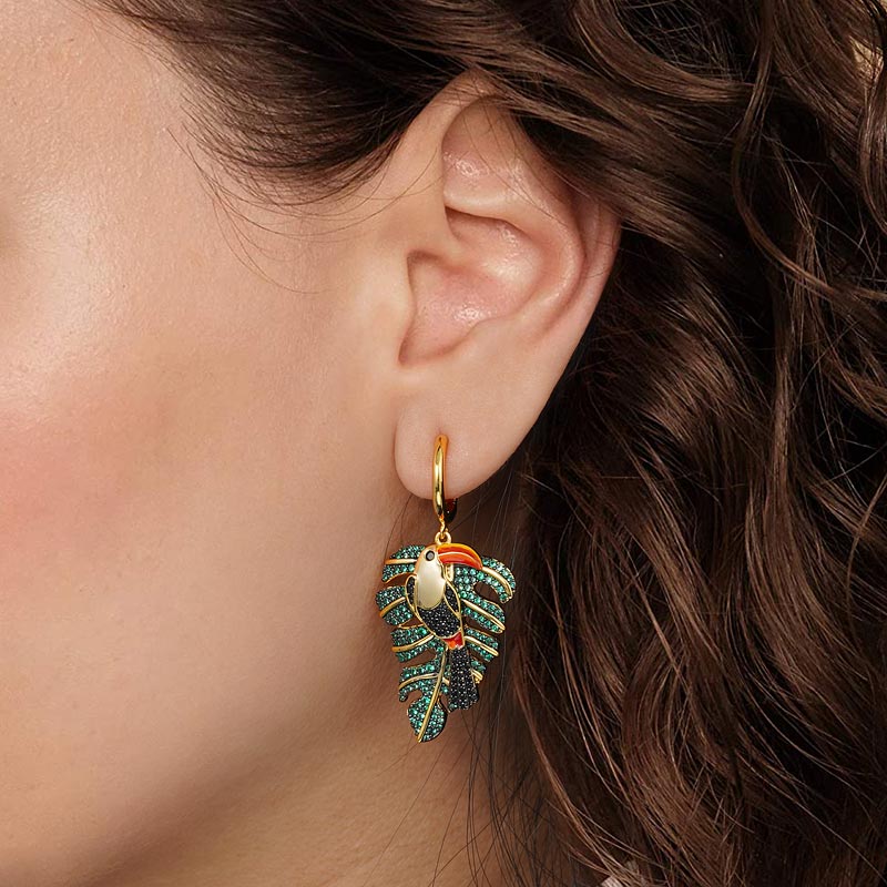 Toucan Hoop Earring image number 2