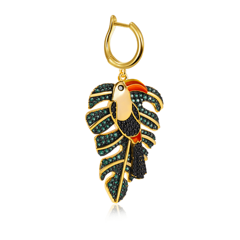 Toucan Hoop Earring image number 0