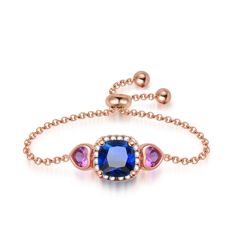 Blue Sapphire Adjustable Ring image number 0