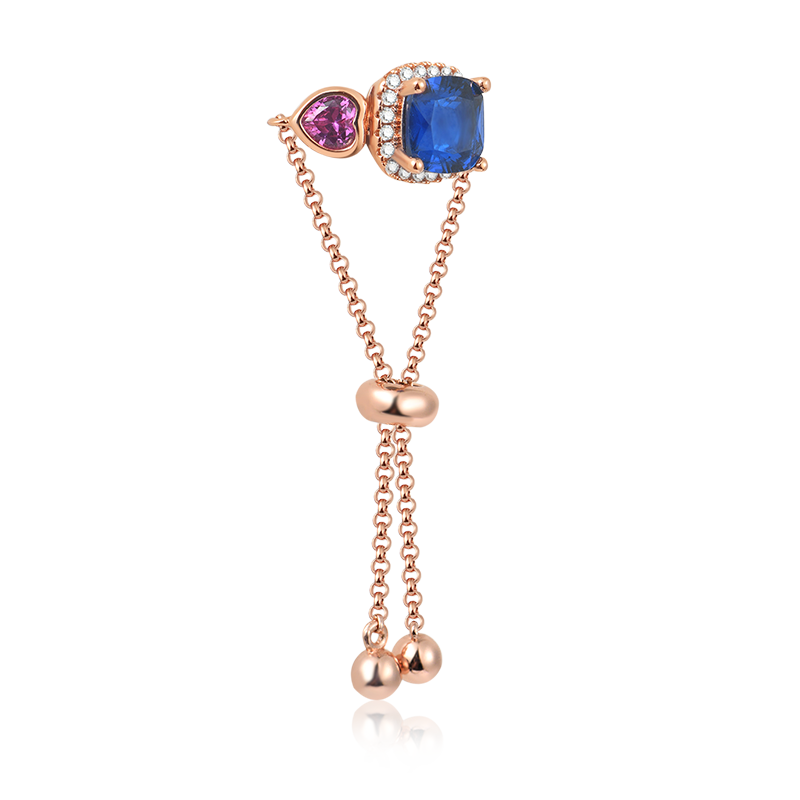 Blue Sapphire Adjustable Ring image number 1