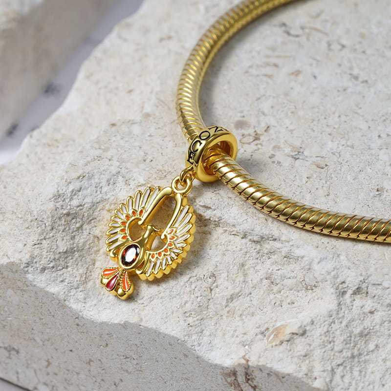 Golden Phoenix Pendant image number 1