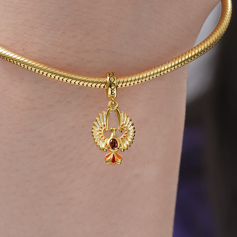 Golden Phoenix Pendant image number 2