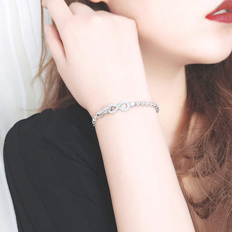 Infinite Tennis Bracelet With image number 2