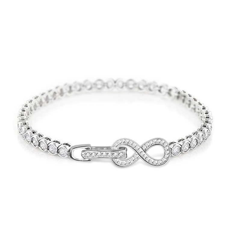 Infinite Tennis Bracelet With image number 0