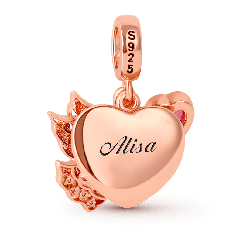 Angel Engravable Photo Pendant image number 1