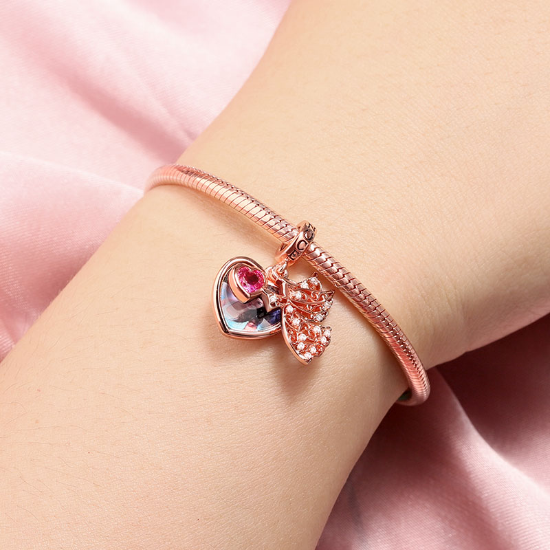 Angel Engravable Photo Pendant image number 2