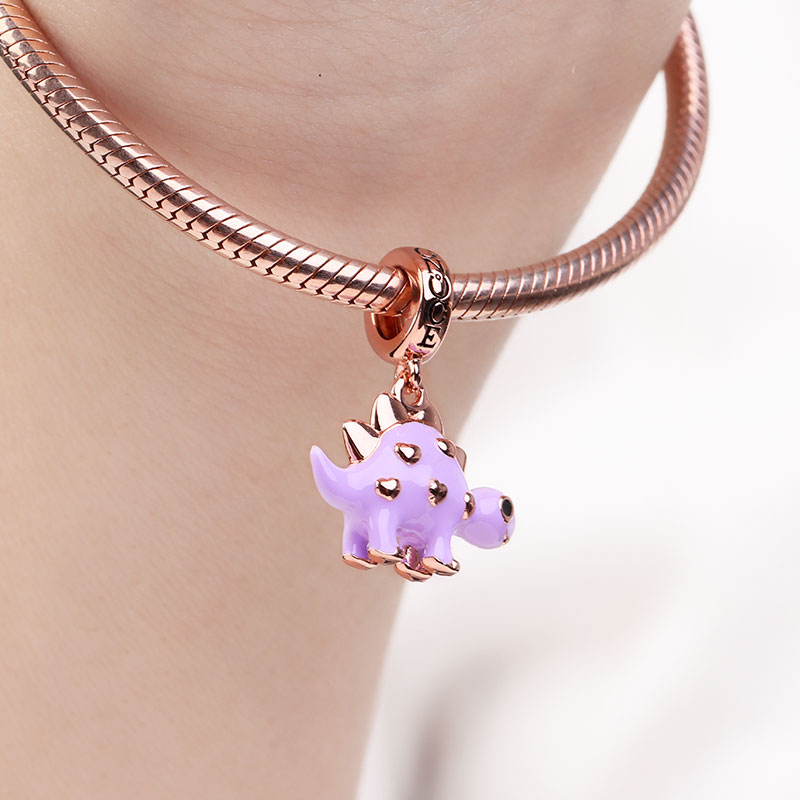 Purple Dinosaur Charm image number 2