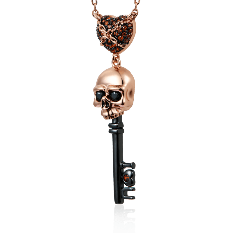 Skull Key Necklace image number 1