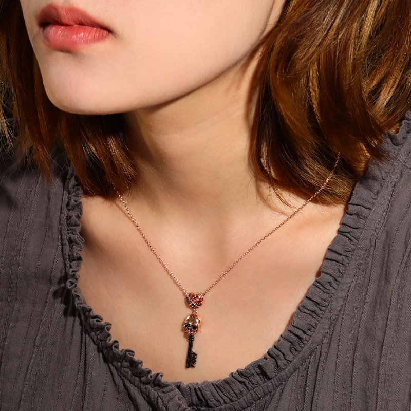 Skull Key Necklace image number 2
