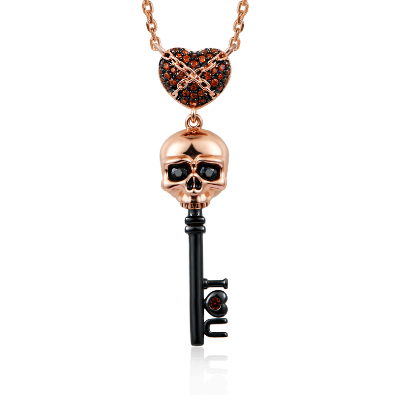 Skull Key Necklace image number 0