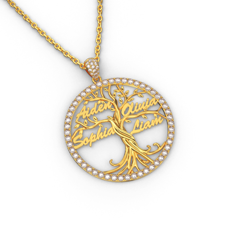 Custom Tree of Life Necklace image number 6
