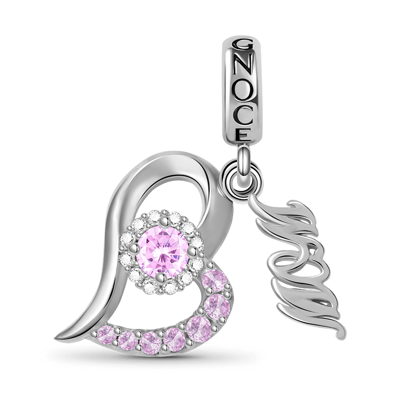 Mom Heart-shaped Pendant image number 0