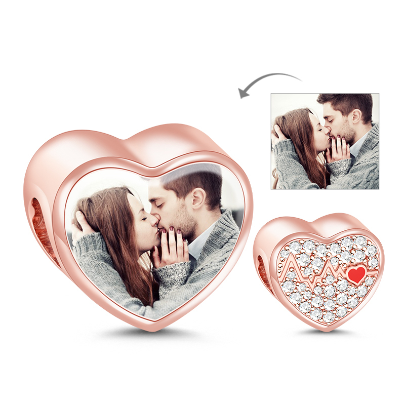 Beating Heart Photo Charm image number 0