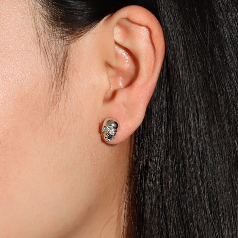 Silver Skull Studs image number 2