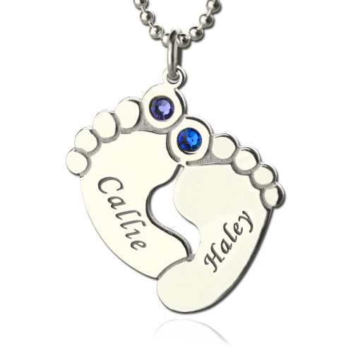 Baby Feet Necklace image number 0