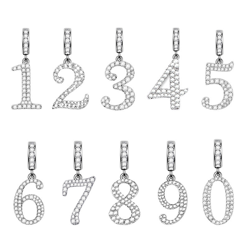 数字0-9ナンバー ネックレス ペンダント image number 1