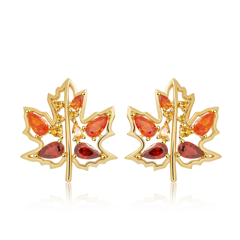 紅葉スタッドピアス image number 0