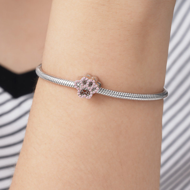 クリスタルピンクの足チャーム image number 2