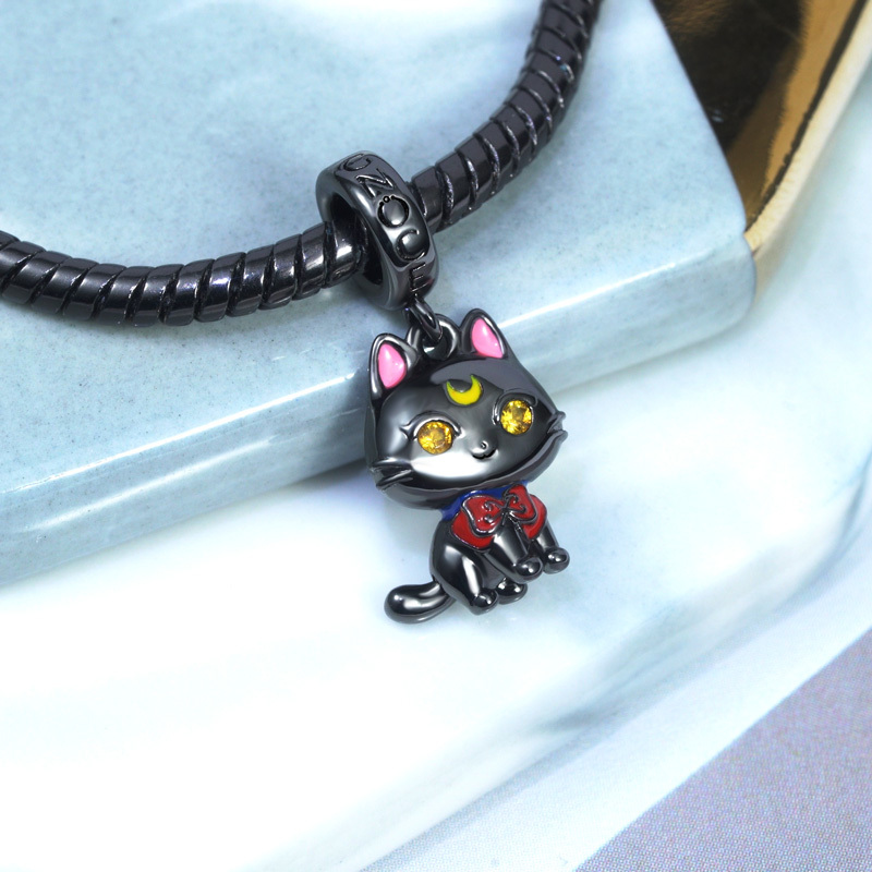 黒猫ペンダント image number 1