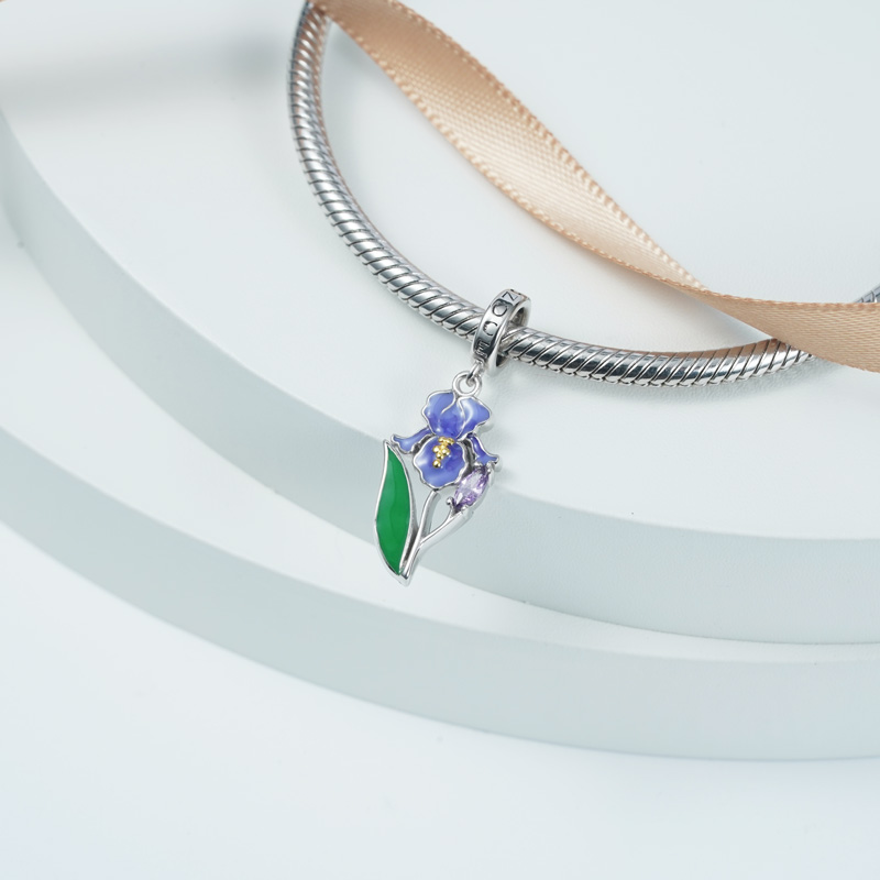 パープルアイリスペンダント image number 2