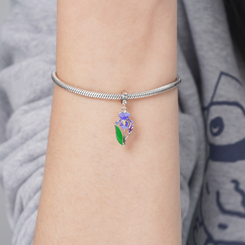 パープルアイリスペンダント image number 3