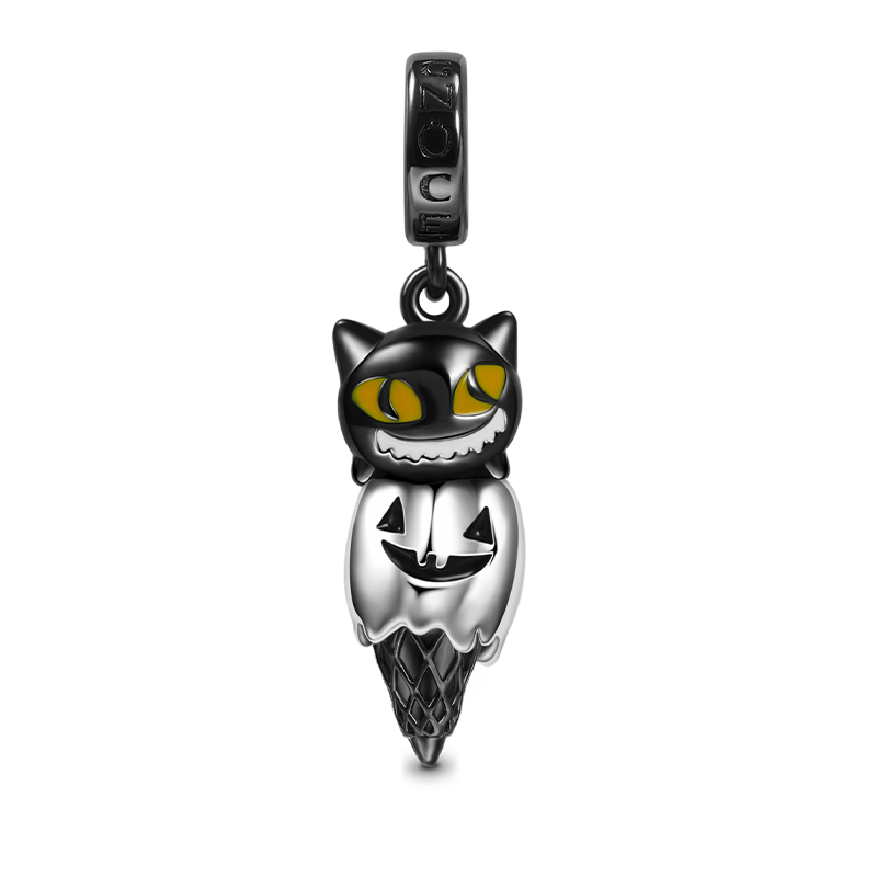 猫とカボチャのコーンペンダント image number 0